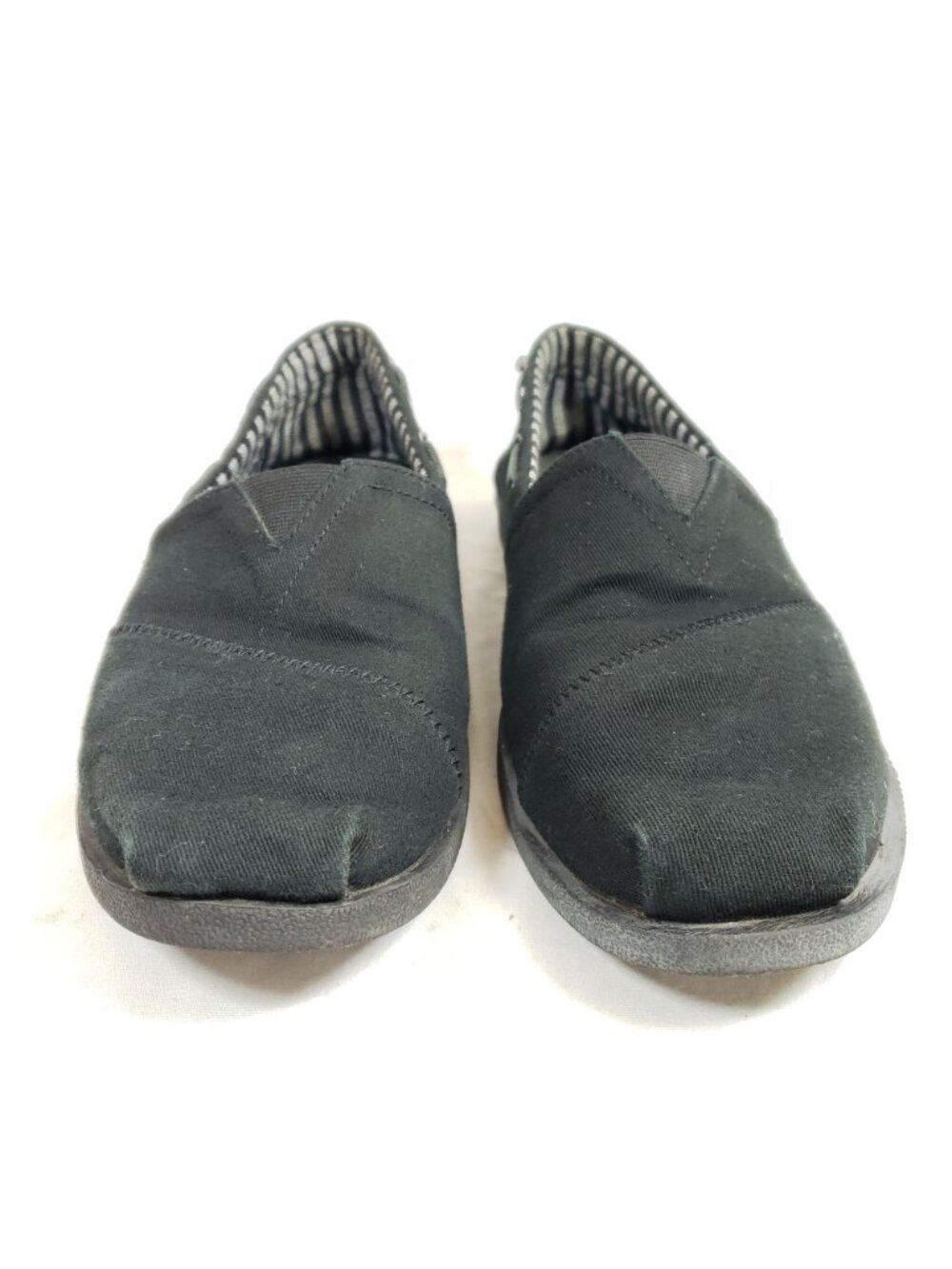 Bobs Skechers Women's Size 10 Espadrilles Slip On Shoes Black Canvas - Picture 6 of 8